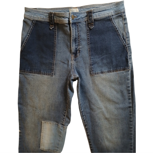 Womens patch jeans  size 14 - Picture 2 of 5